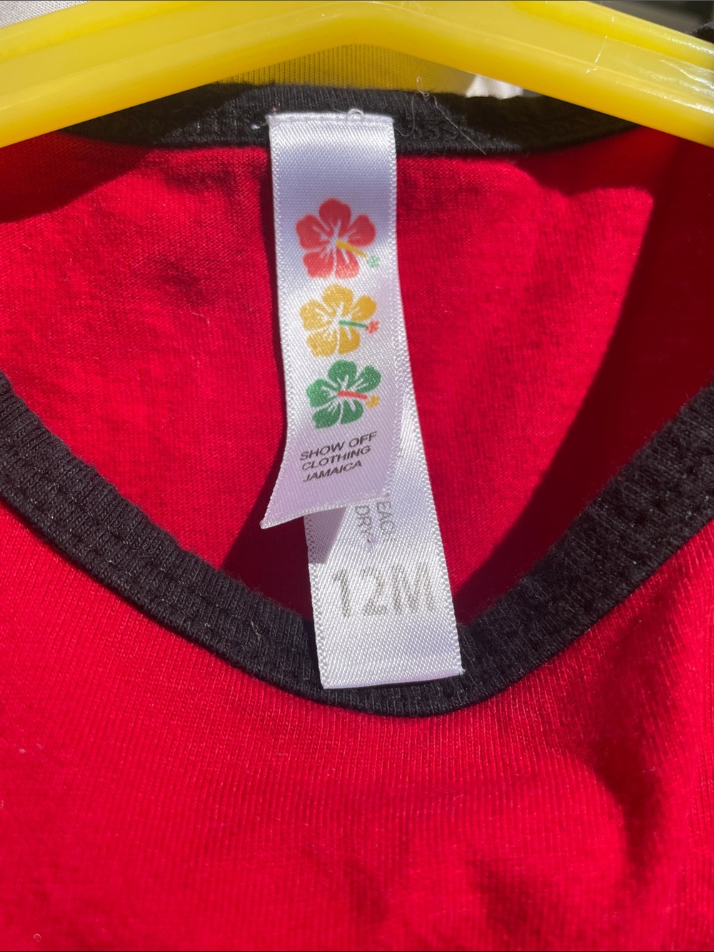 🇯🇲❤️💛💚 One Love Rasta Baby Girl DressRed Yellow Green Reggae Dress Size 12M - Picture 6 of 10
